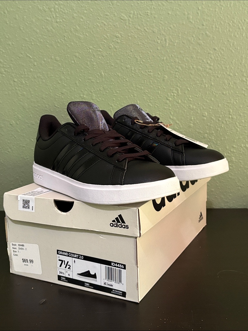 adidas Women's grand court 2.0 Casual Sneakers - Picture 9 of 11